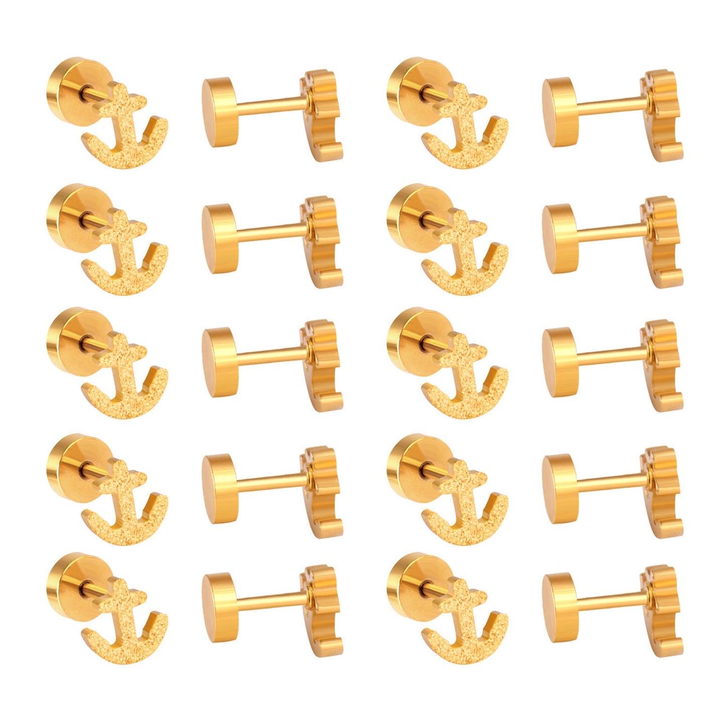 European And American Bow-knot Screw-back Stud Earrings