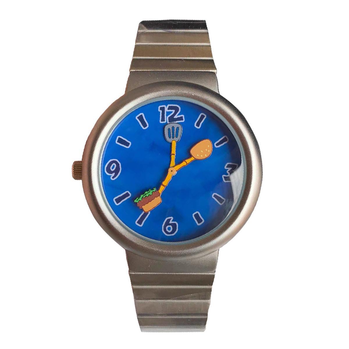 Garden Station Original Square Pants Burger Themed Waterproof Couples Watch