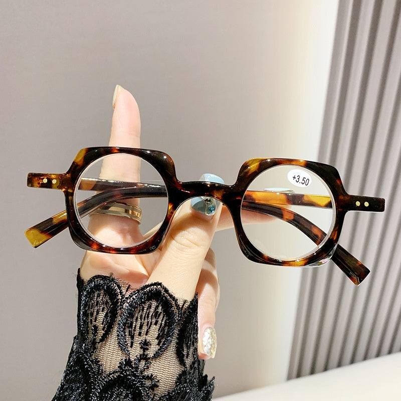 Anti-blue Light Retro Frame Presbyopic Glasses Men Old Reading Glasses