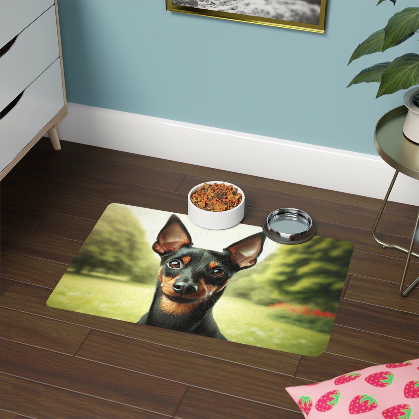 Tapis antidérapant pour animaux de compagnie – Tapis d'alimentation étanche pour chiens