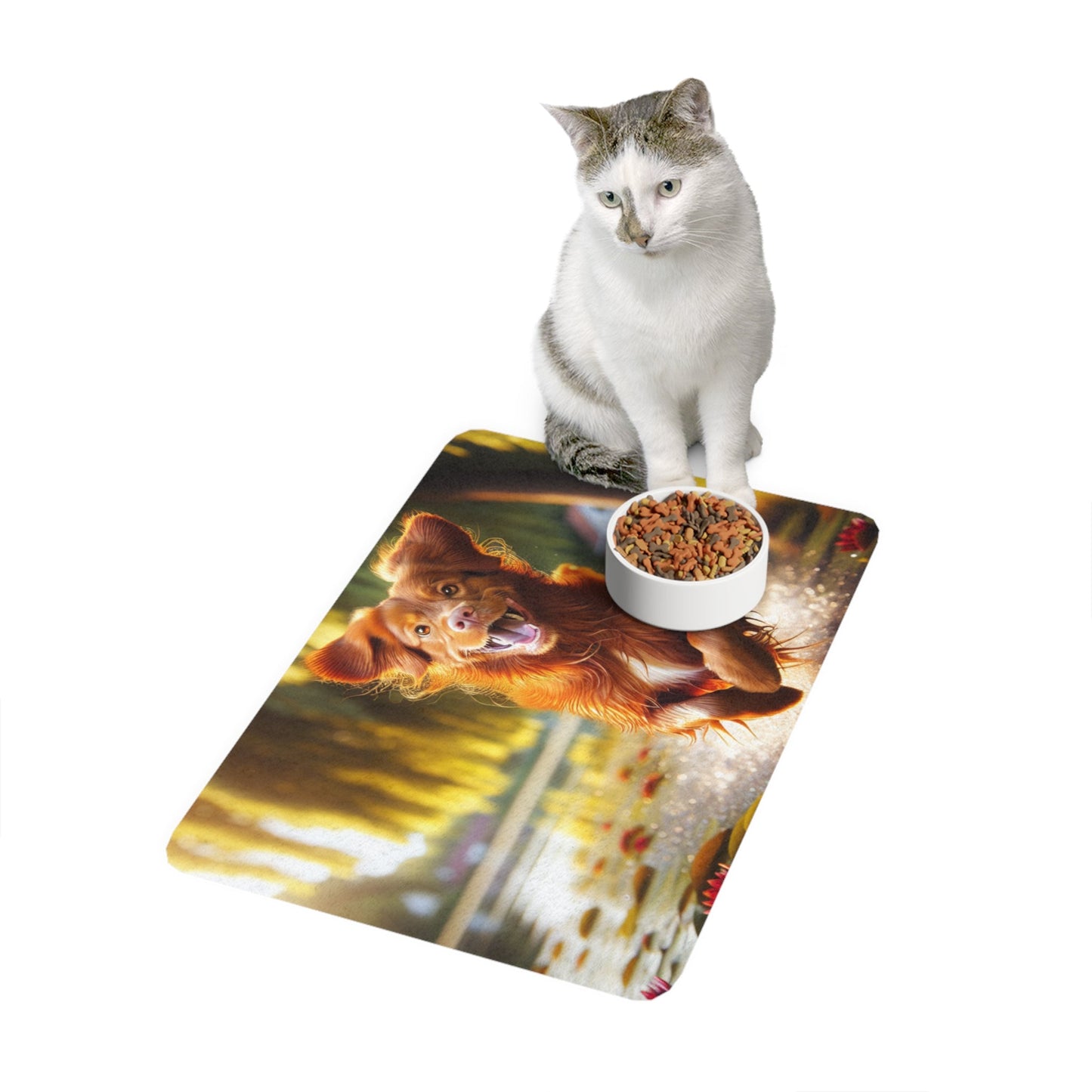 Non-Slip Pet Food Mat – Waterproof Feeding Mat for Dogs