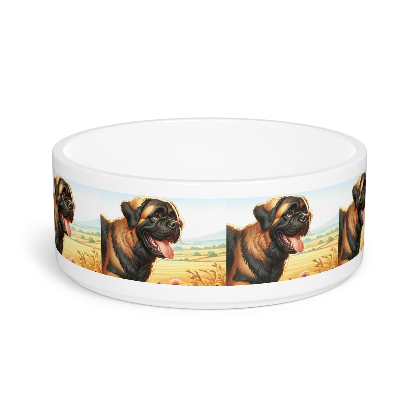 Ceramic Pet Bowl – 16 oz Dog Feeding Bowl