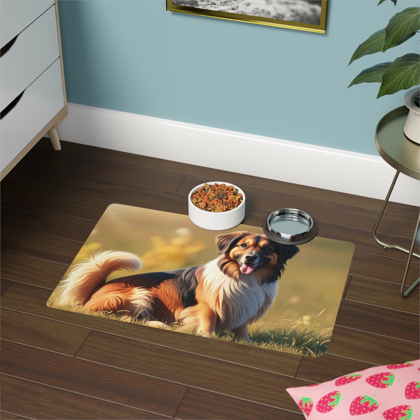 Tapis antidérapant pour animaux de compagnie – Tapis d'alimentation étanche pour chiens