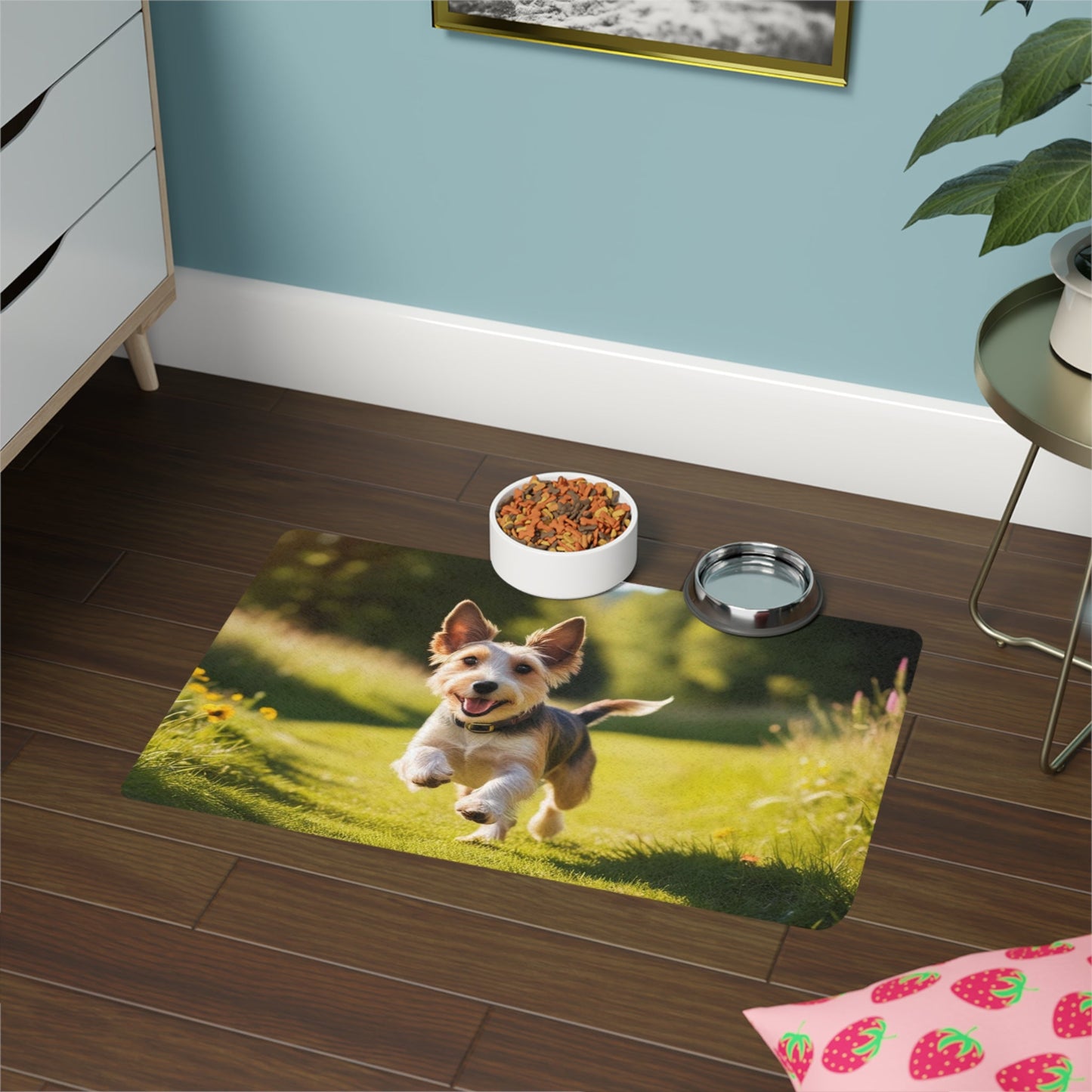Tapis antidérapant pour animaux de compagnie – Tapis d'alimentation étanche pour chiens