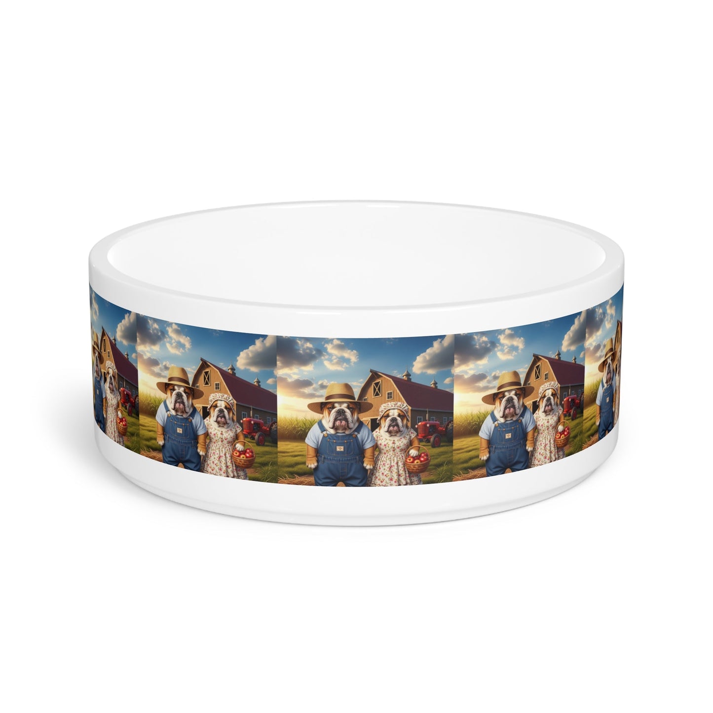Ceramic Pet Bowl – 16 oz Dog Feeding Bowl