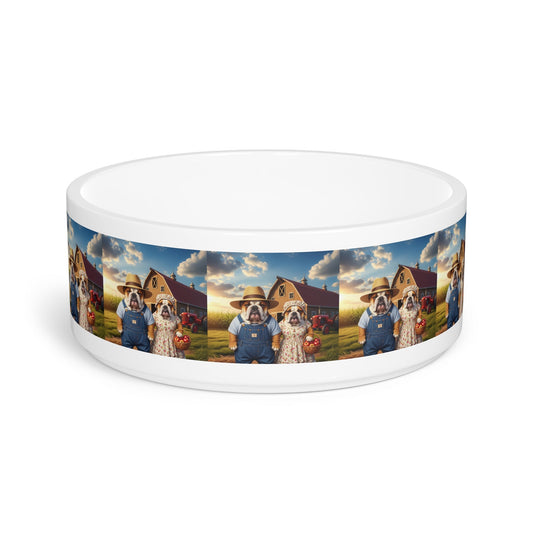 Ceramic Pet Bowl – 16 oz Dog Feeding Bowl