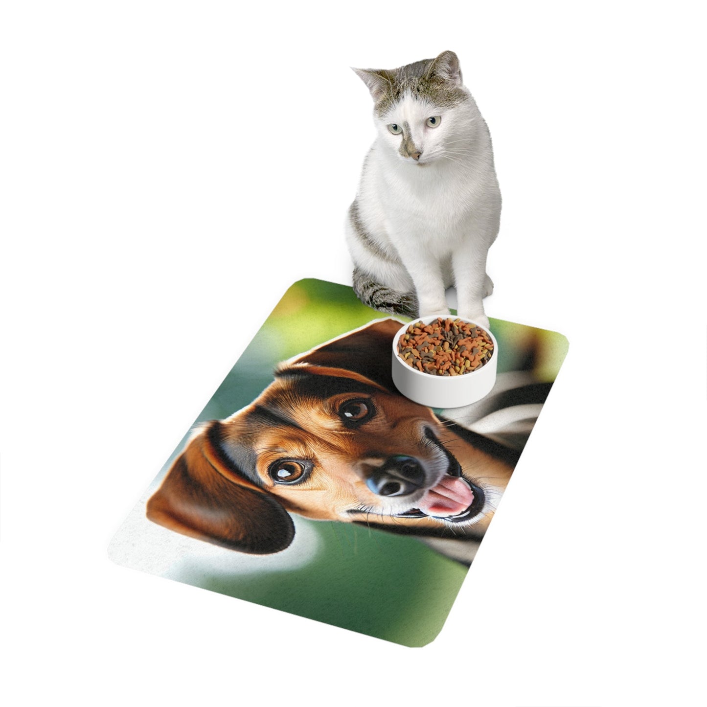 Tapis antidérapant pour animaux de compagnie – Tapis d'alimentation étanche pour chiens