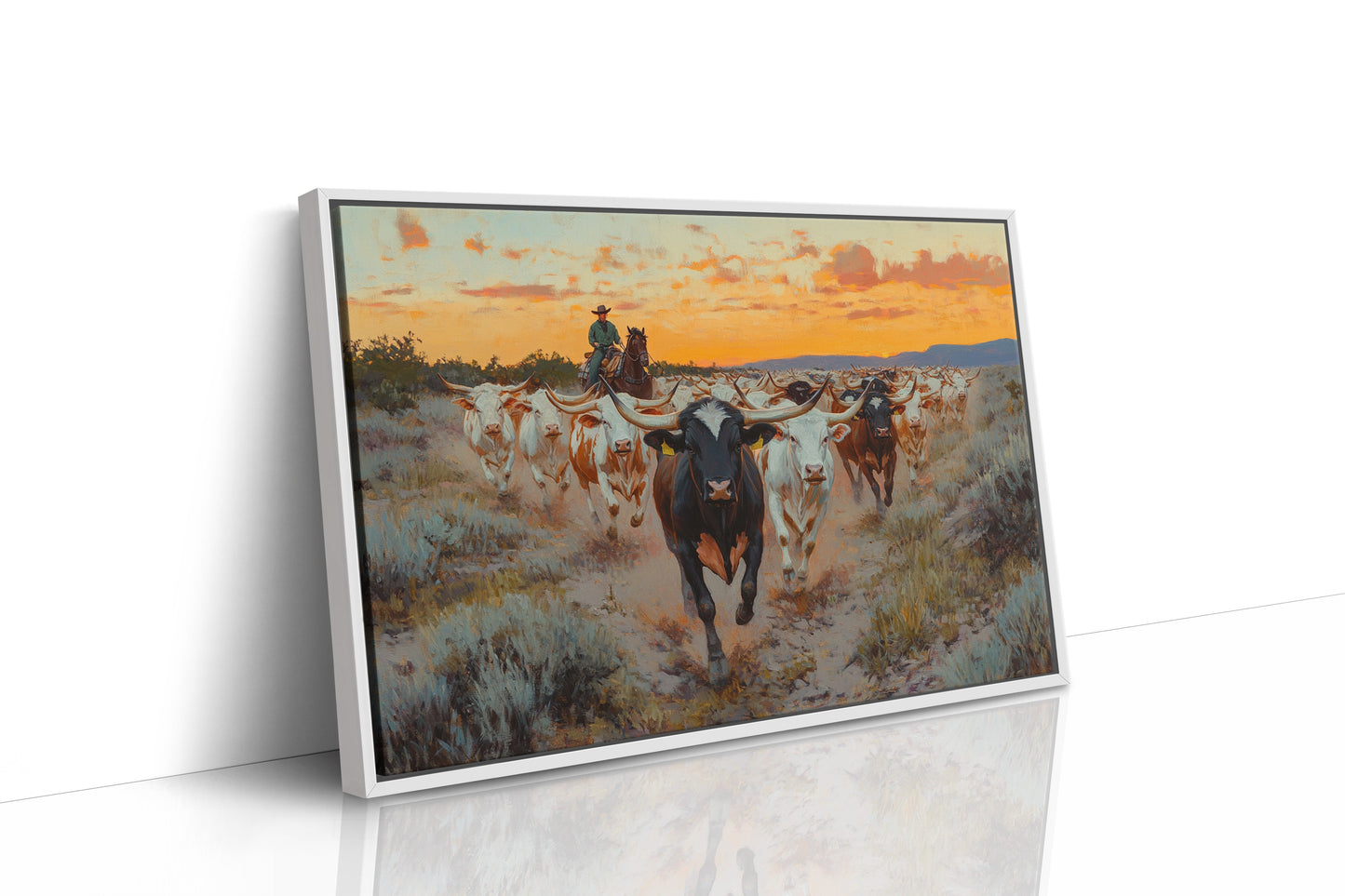 Longhorn Drive au coucher du soleil