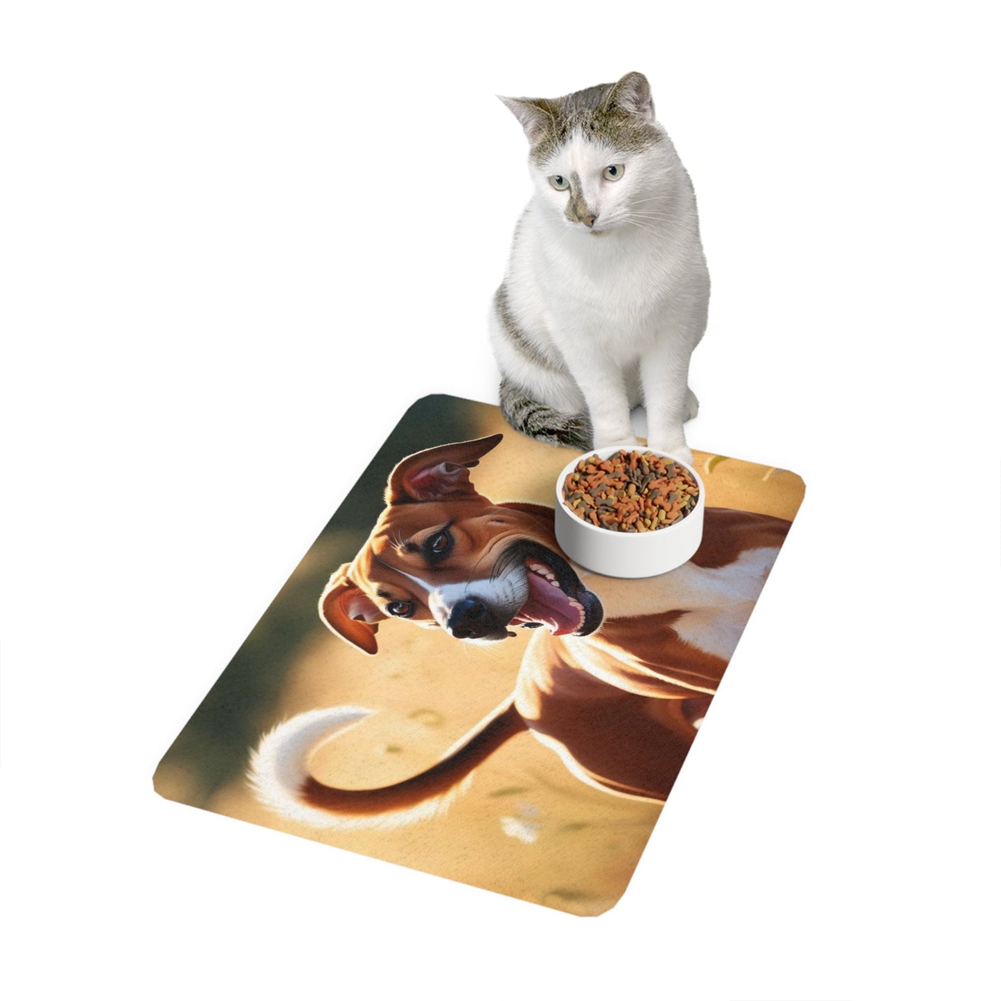 Tapis antidérapant pour animaux de compagnie – Tapis d'alimentation étanche pour chiens
