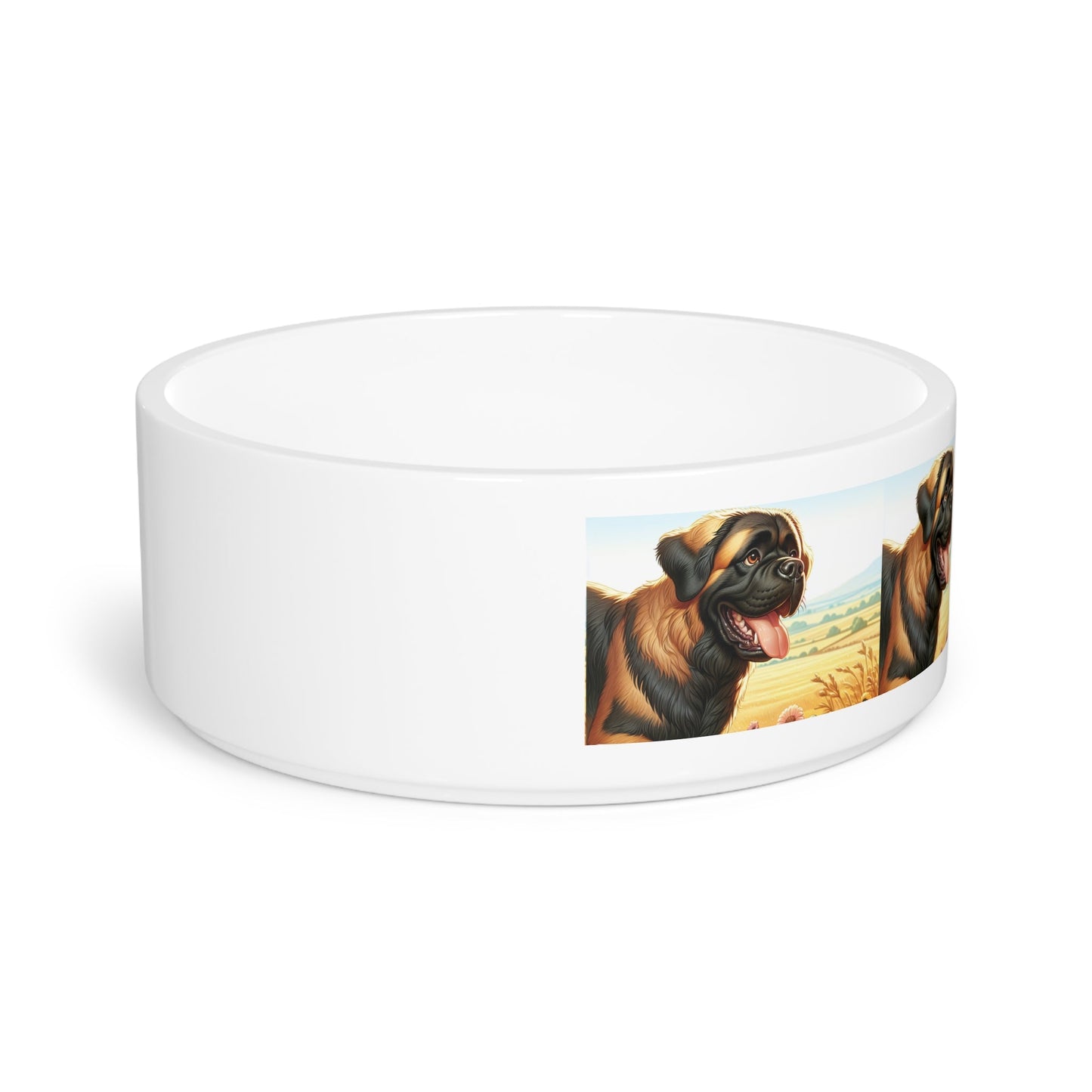 Ceramic Pet Bowl – 16 oz Dog Feeding Bowl