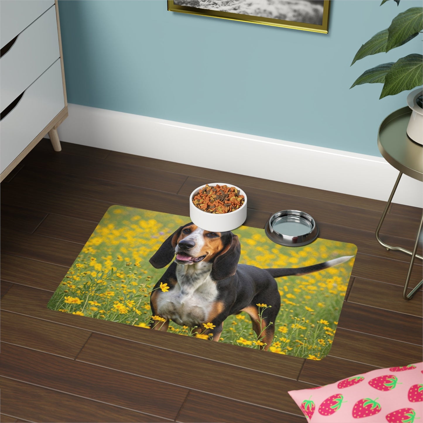 Tapis antidérapant pour animaux de compagnie – Tapis d'alimentation étanche pour chiens