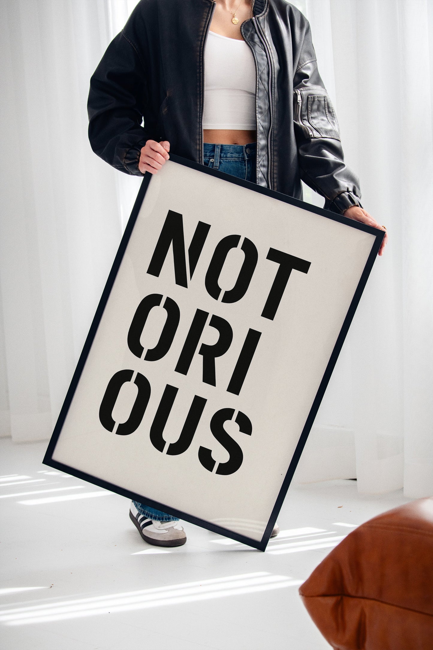 Notorious Bold Stencil Typografie-Druck