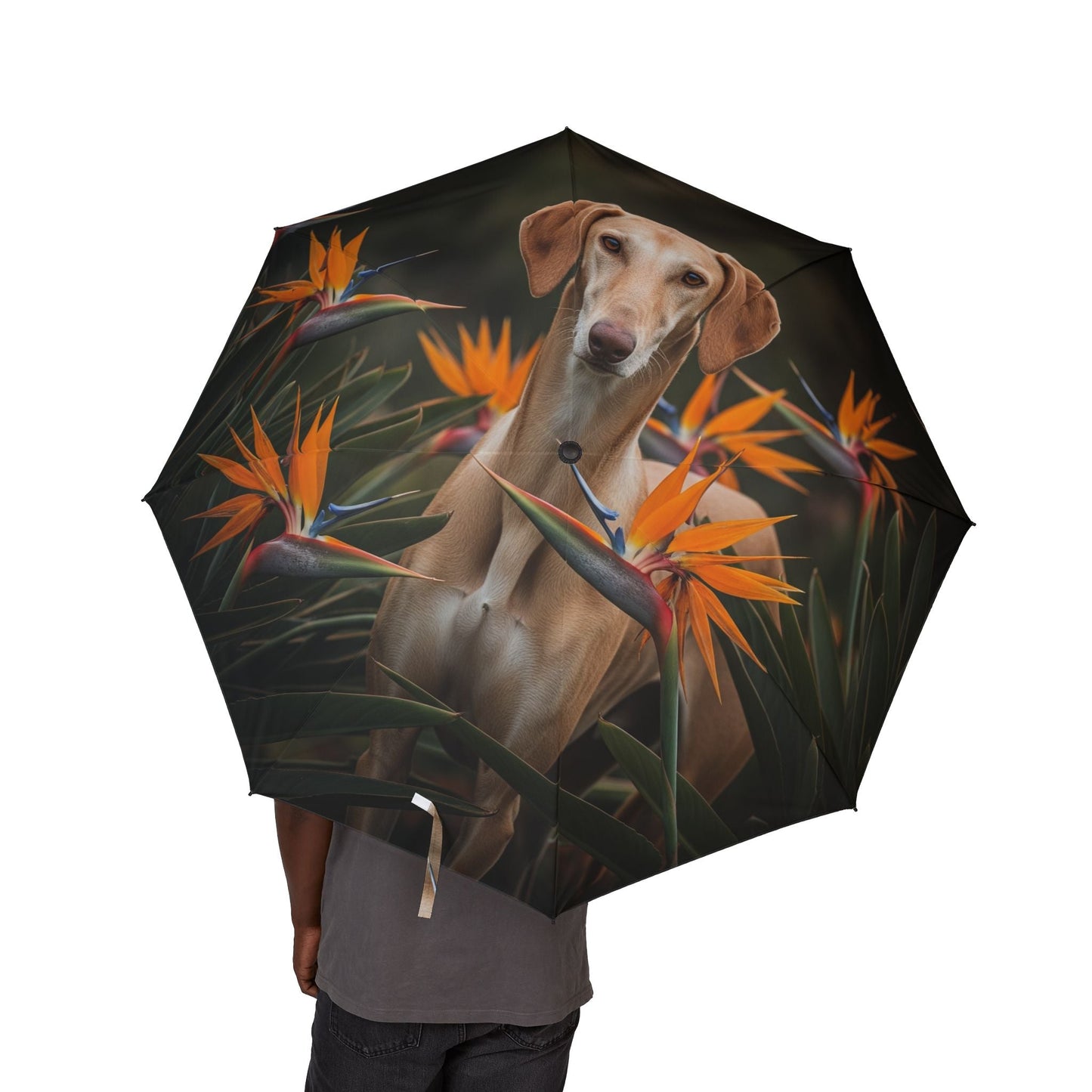 48" Semi-Automatic Umbrella – Windproof Large Travel Rain Umbrella