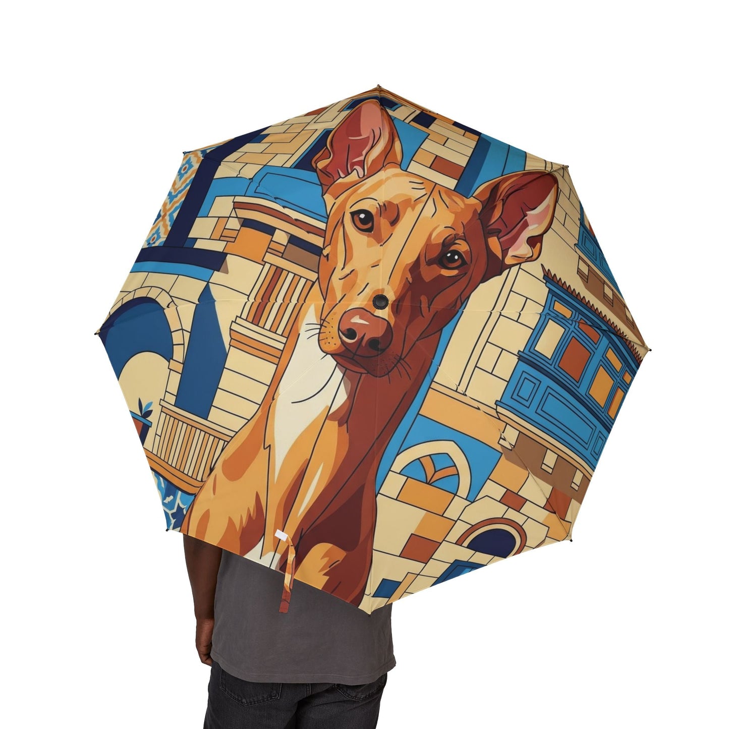 48" Semi-Automatic Umbrella – Windproof Large Travel Rain Umbrella
