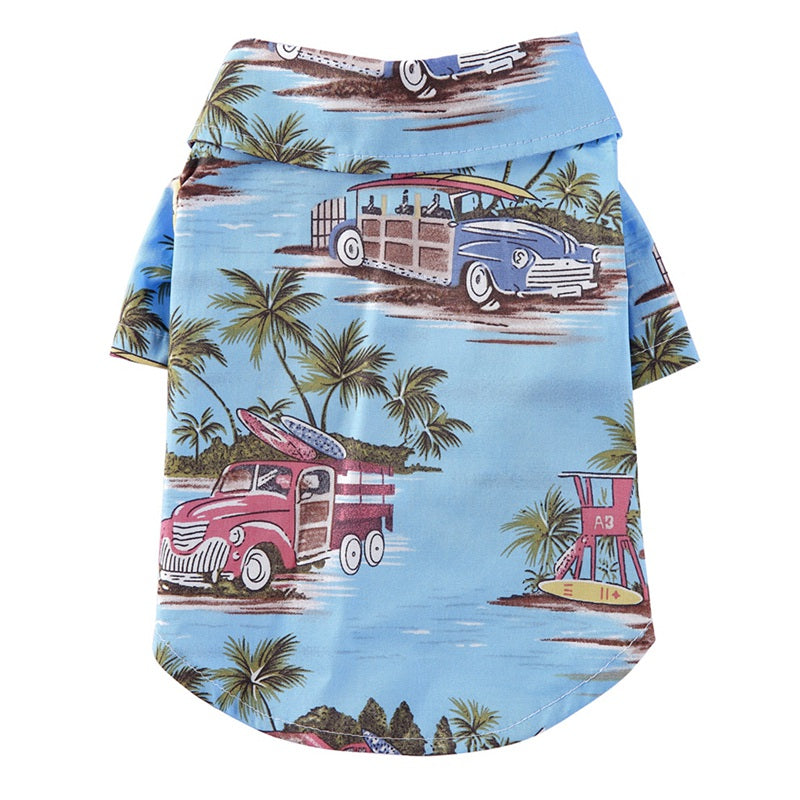 Hawaiian dog style shirt clothes