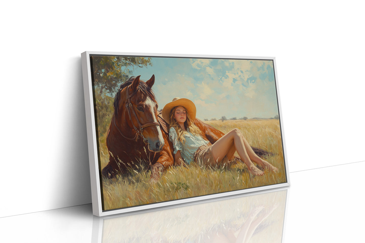 Cowgirl-Tagtraum im Sommergras