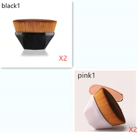 Flat Foundation Brush Kit: BB Cream, Loose Powder