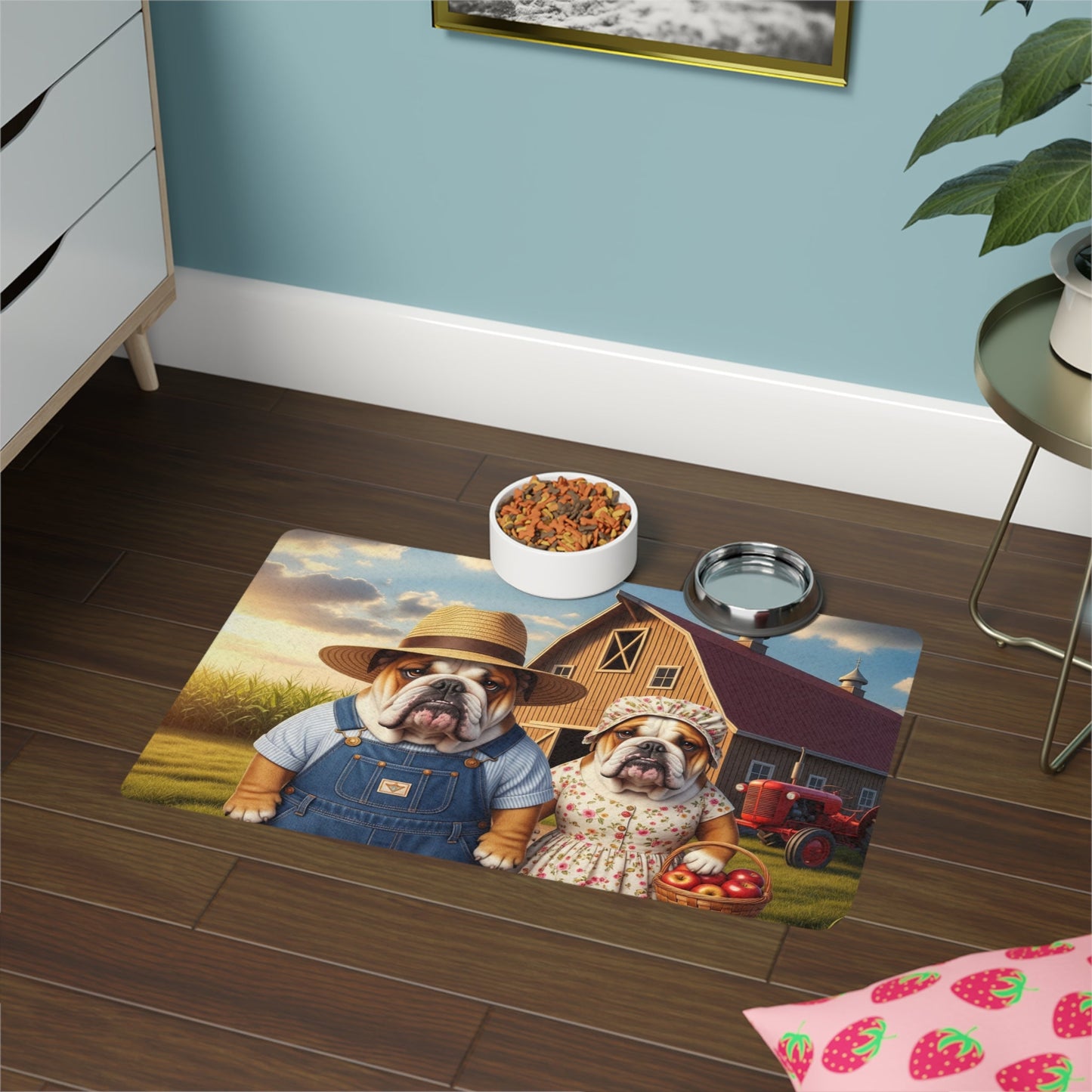 Tapis antidérapant pour animaux de compagnie – Tapis d'alimentation étanche pour chiens