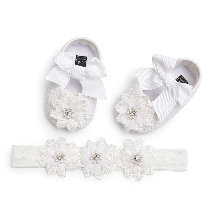 Floret lace women's baby shoes soft soled baby shoes baby shoes walking shoes princess shoes