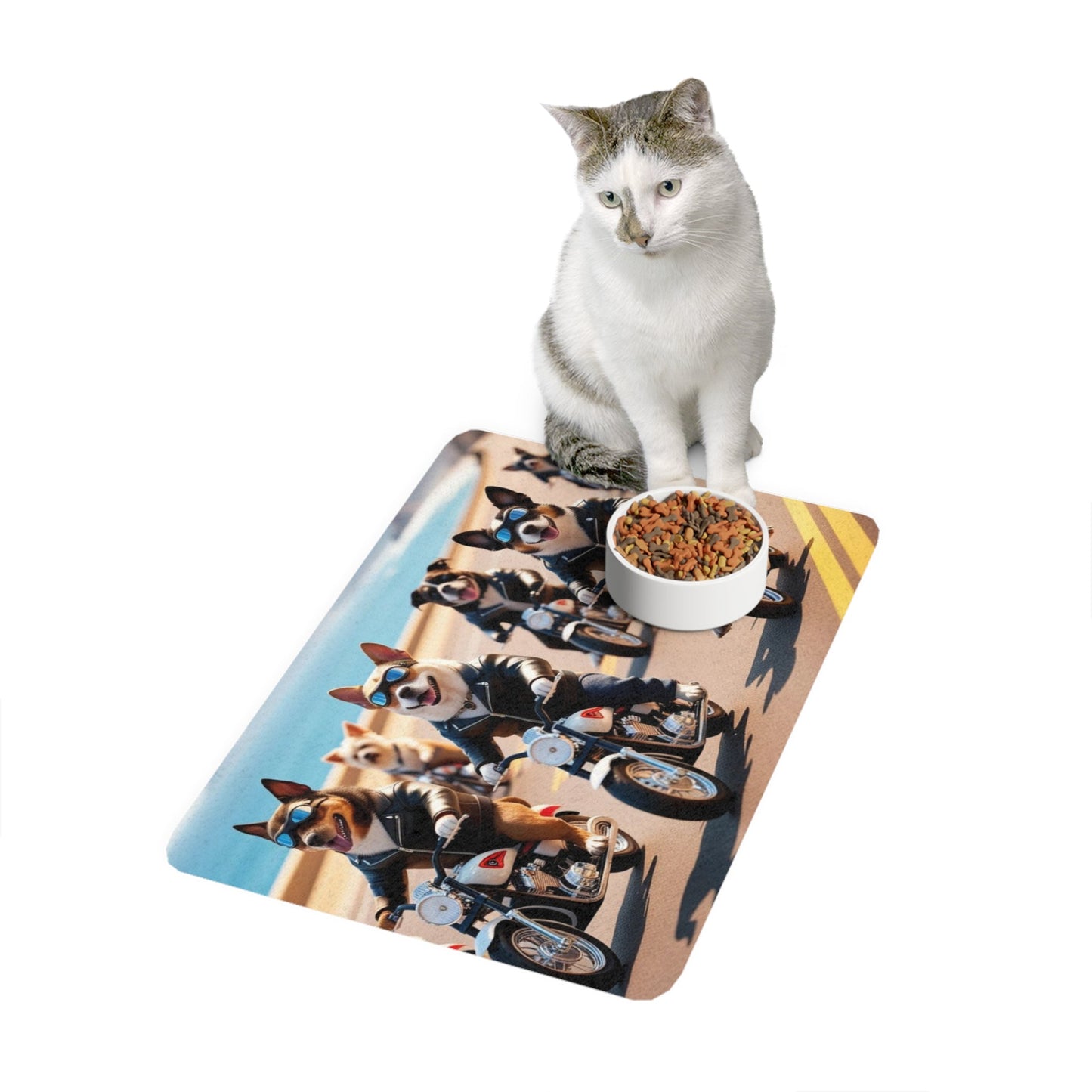 Tapis antidérapant pour animaux de compagnie – Tapis d'alimentation étanche pour chiens