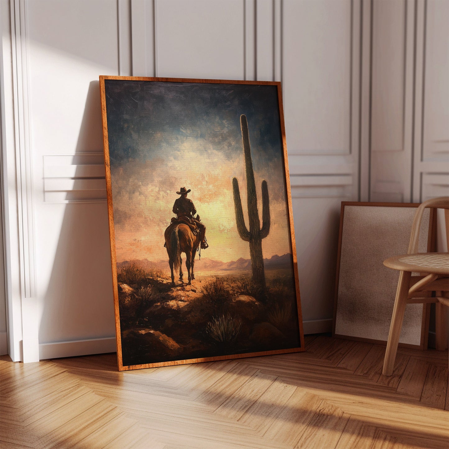 Cowboy Horizon au lever du soleil