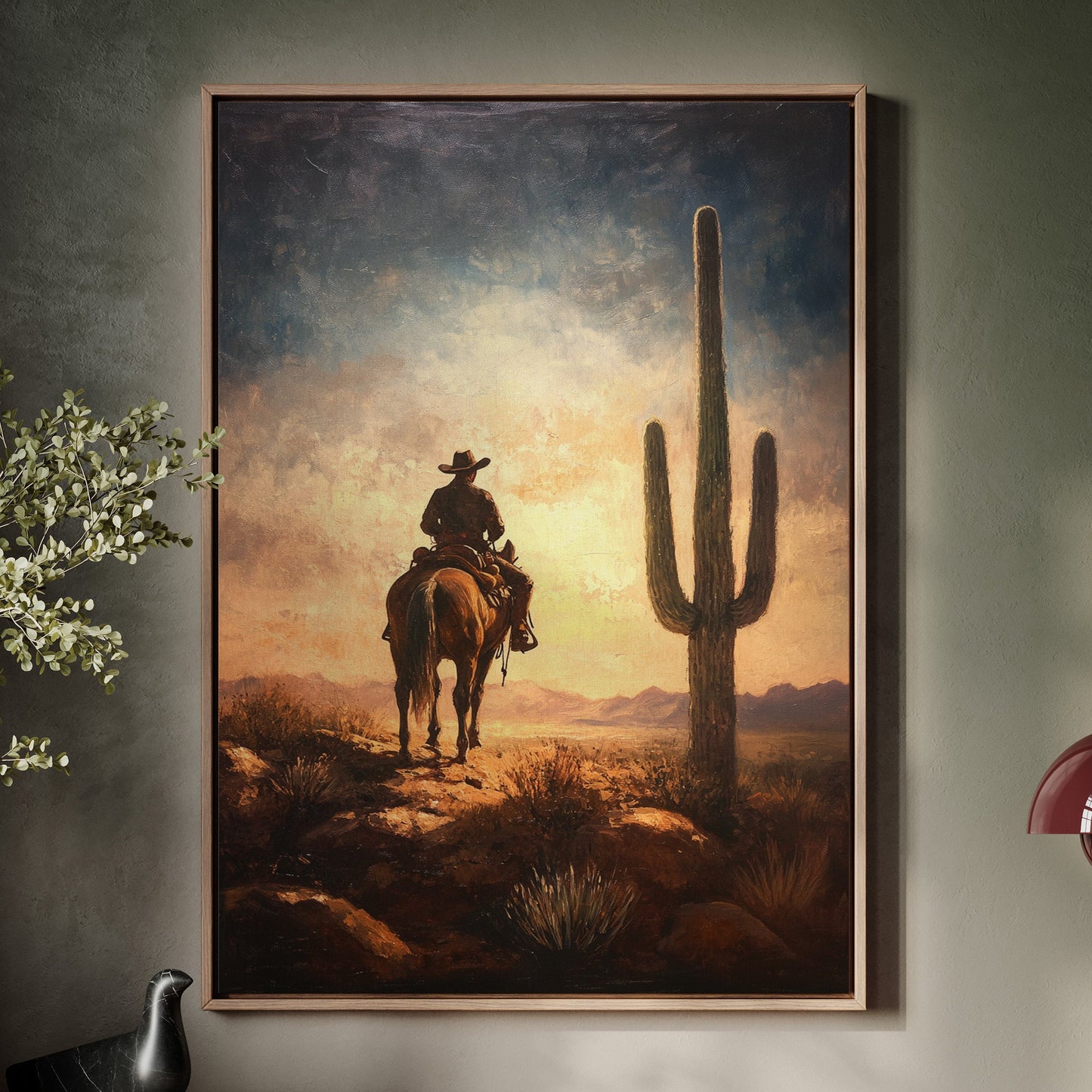 Cowboy Horizon au lever du soleil