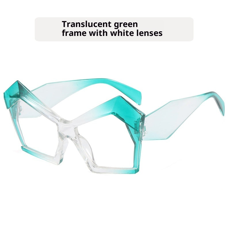 Oversized Square Cateye Polarized Sunglasses Big Trendy Style Fashionable Personality Big Frame Sunglasses New Fashionable & Popular Street Style Sunglasses For Women