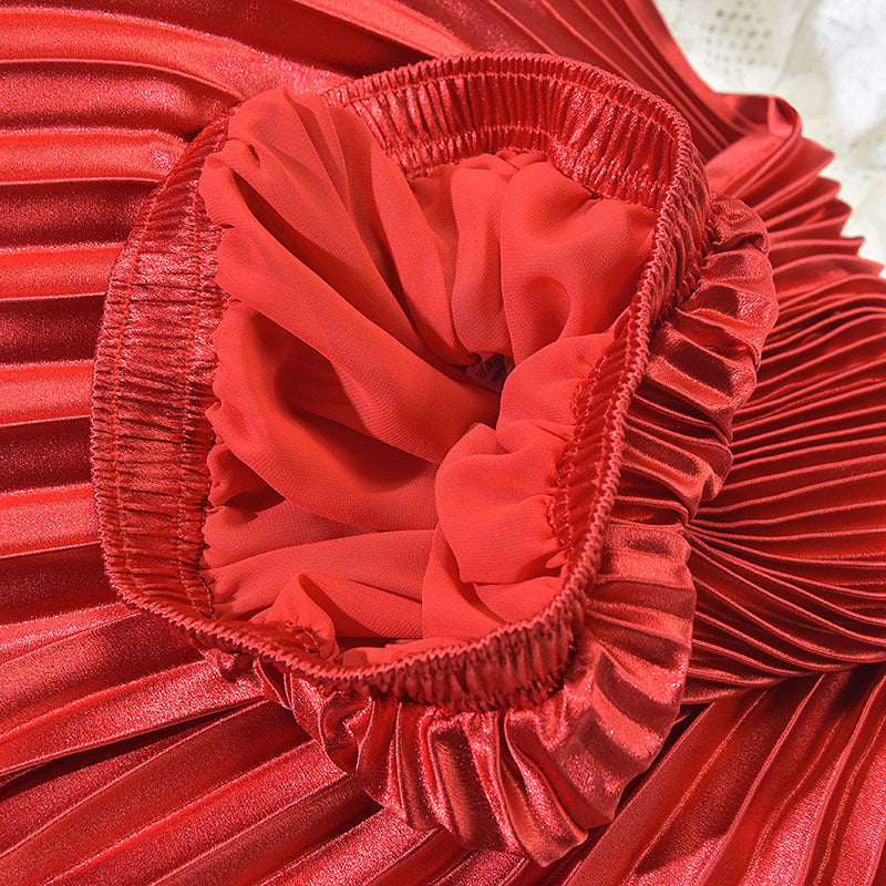 Pleated Skirt Skirt Spring And Summer New High Waist Retro Fashion