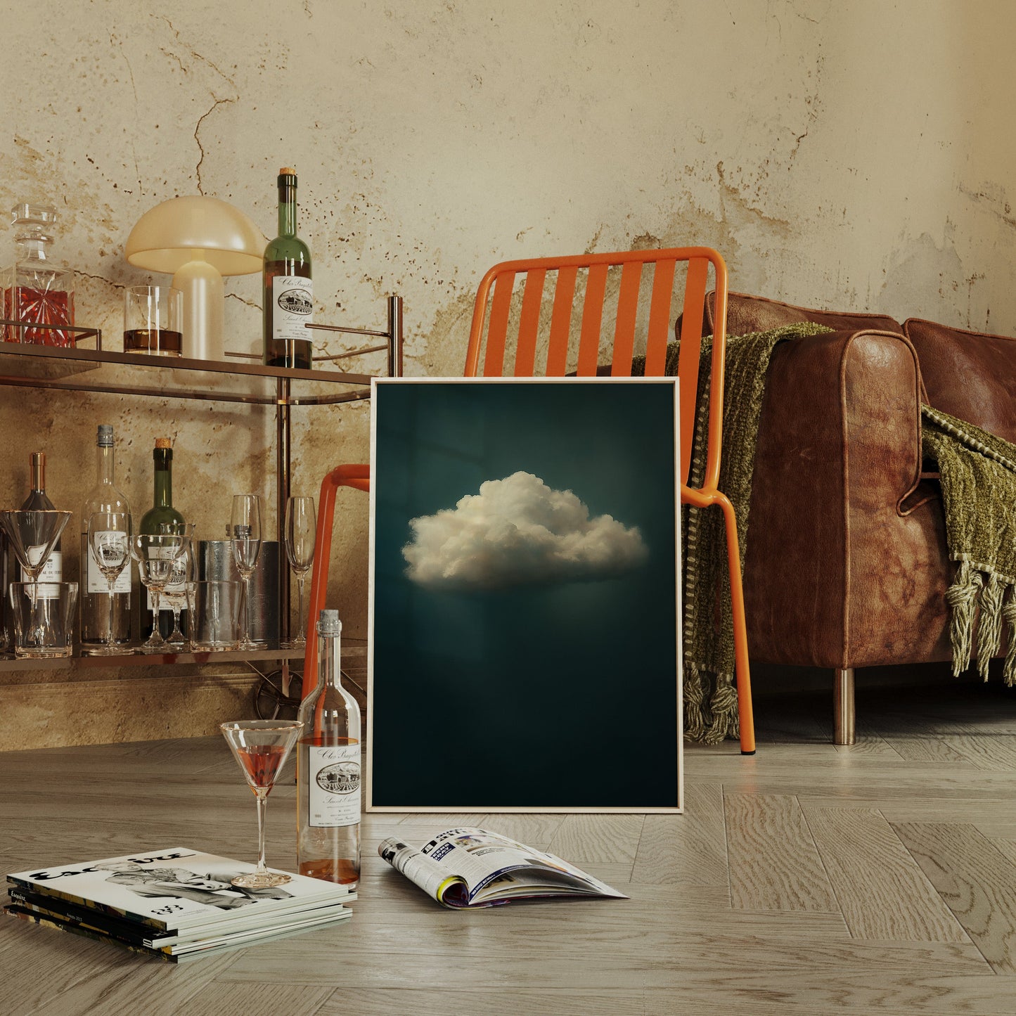 Nuage solitaire en air immobile