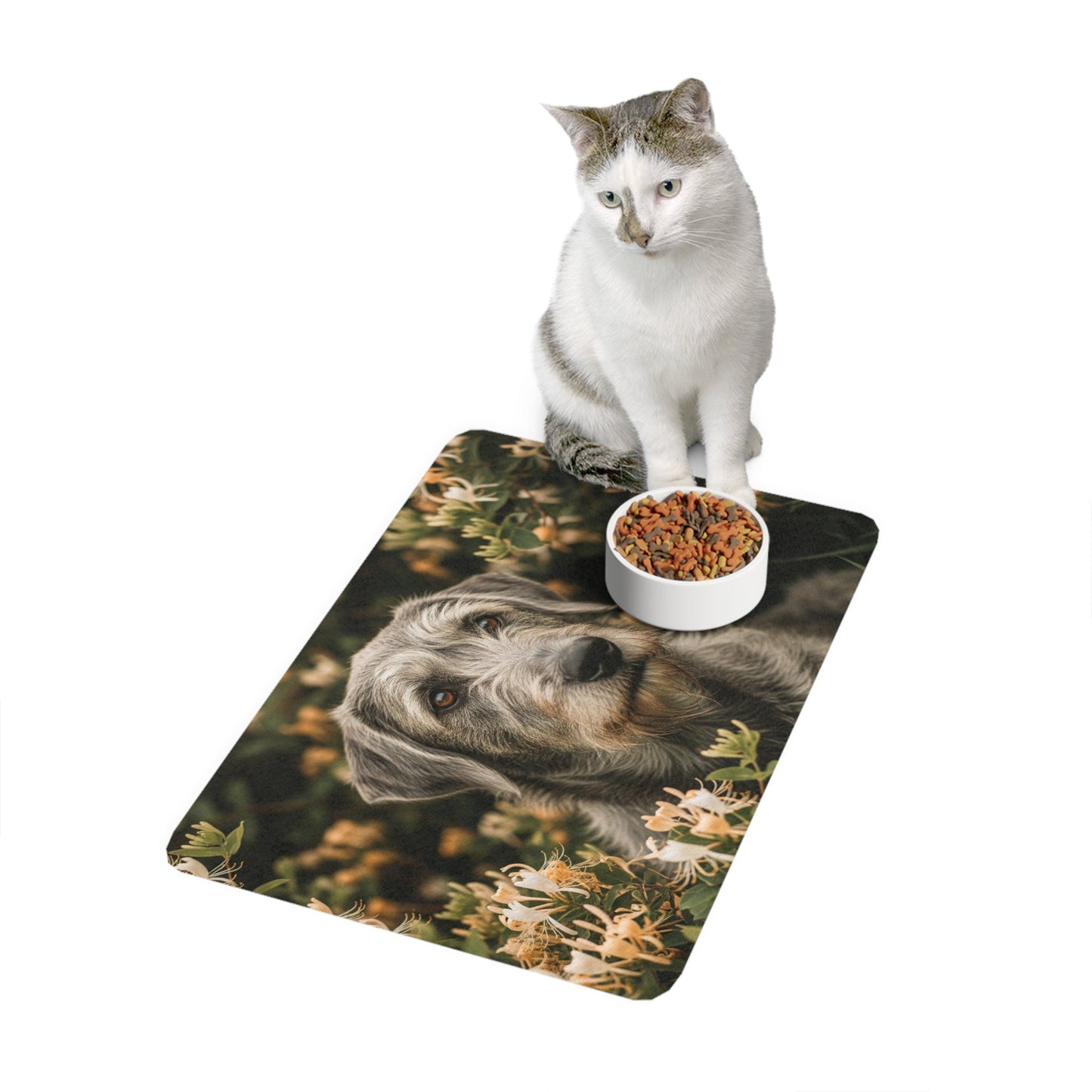 Tapis antidérapant pour animaux de compagnie – Tapis d'alimentation étanche pour chiens