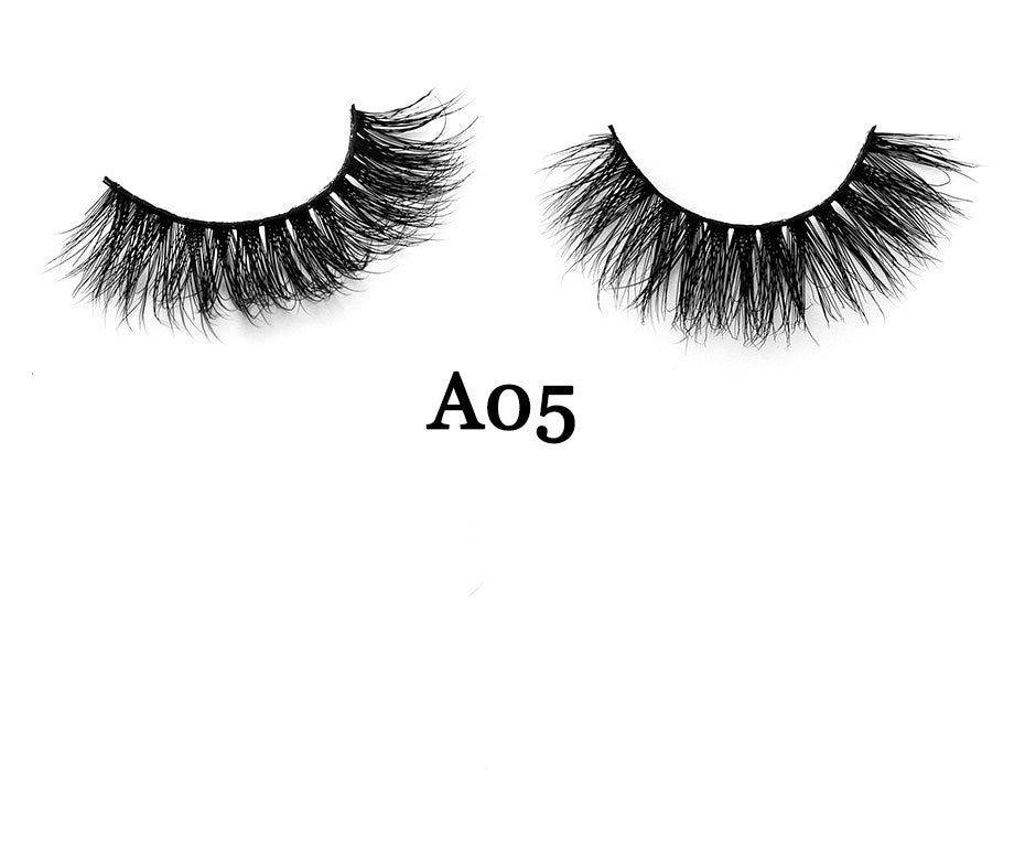 Handmade 3D Mink Full Strip False Eyelashes - Family