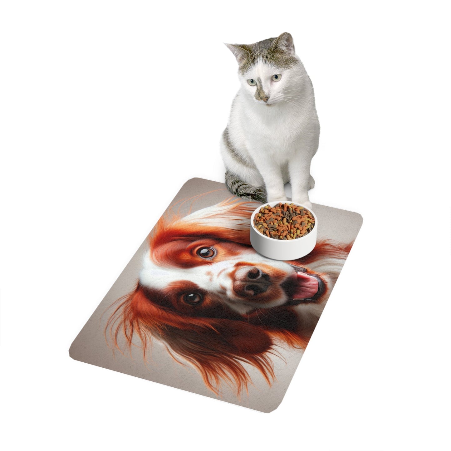 Tapis antidérapant pour animaux de compagnie – Tapis d'alimentation étanche pour chiens