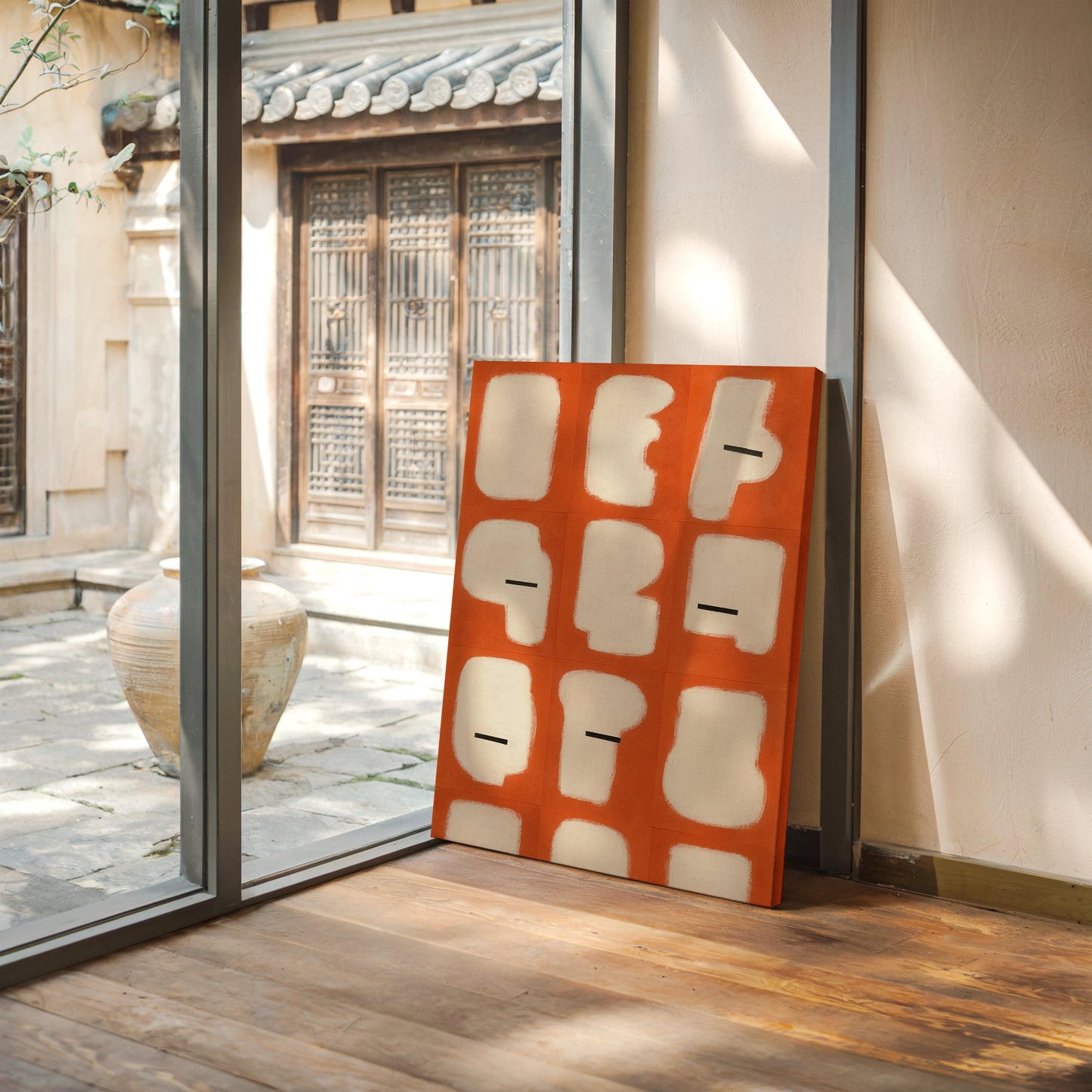 Minimal Shapes on Burnt Orange Grid