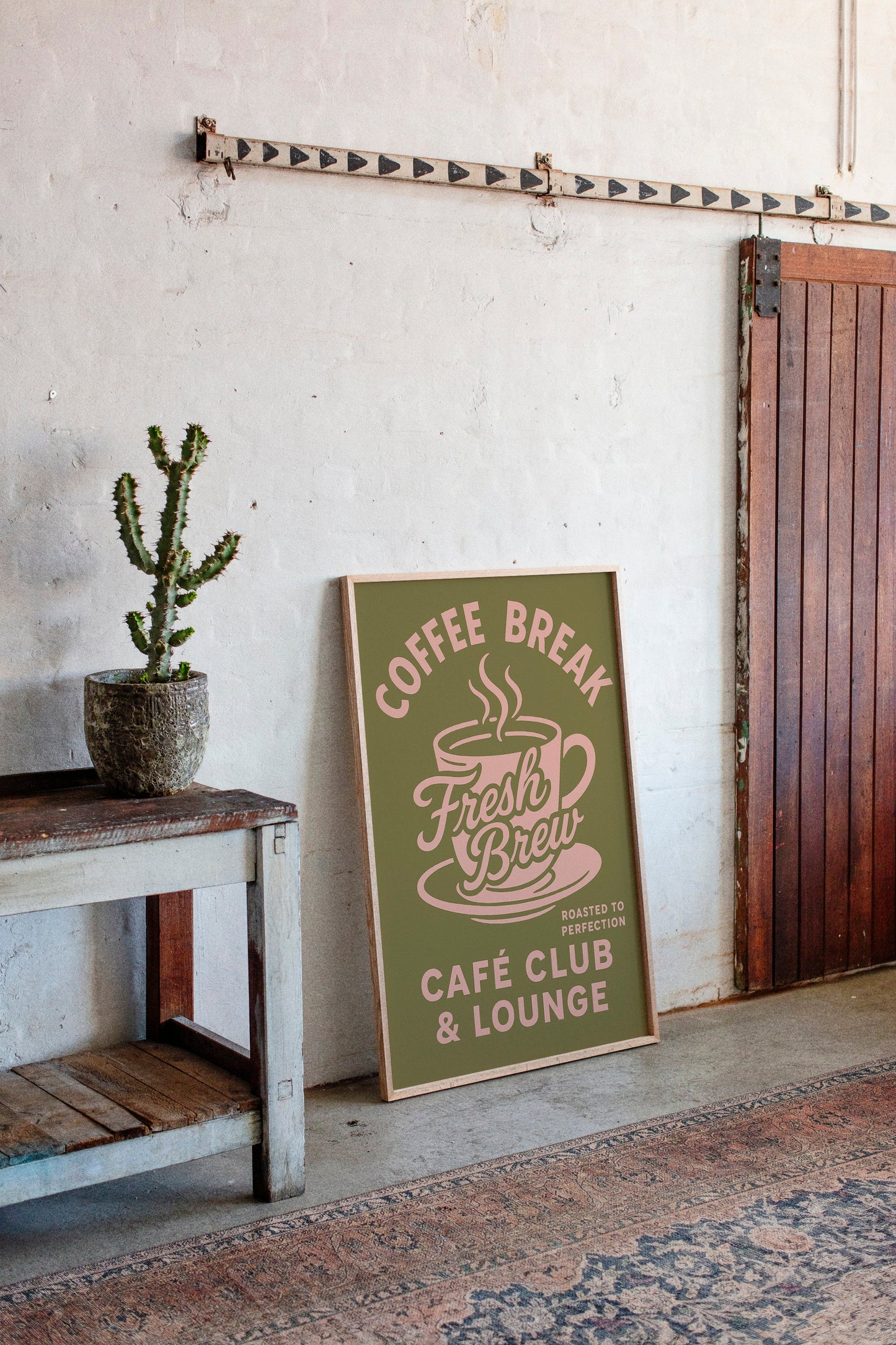 Affiche Rétro Café Fraîchement Préparé