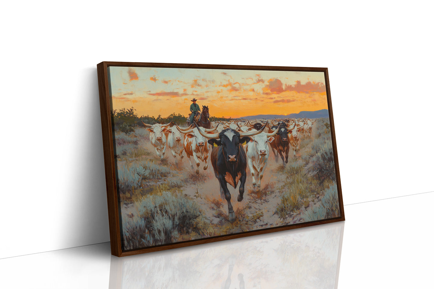 Longhorn Drive au coucher du soleil
