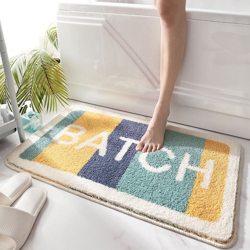 Absorbent Non-Slip Bathroom Floor Mats