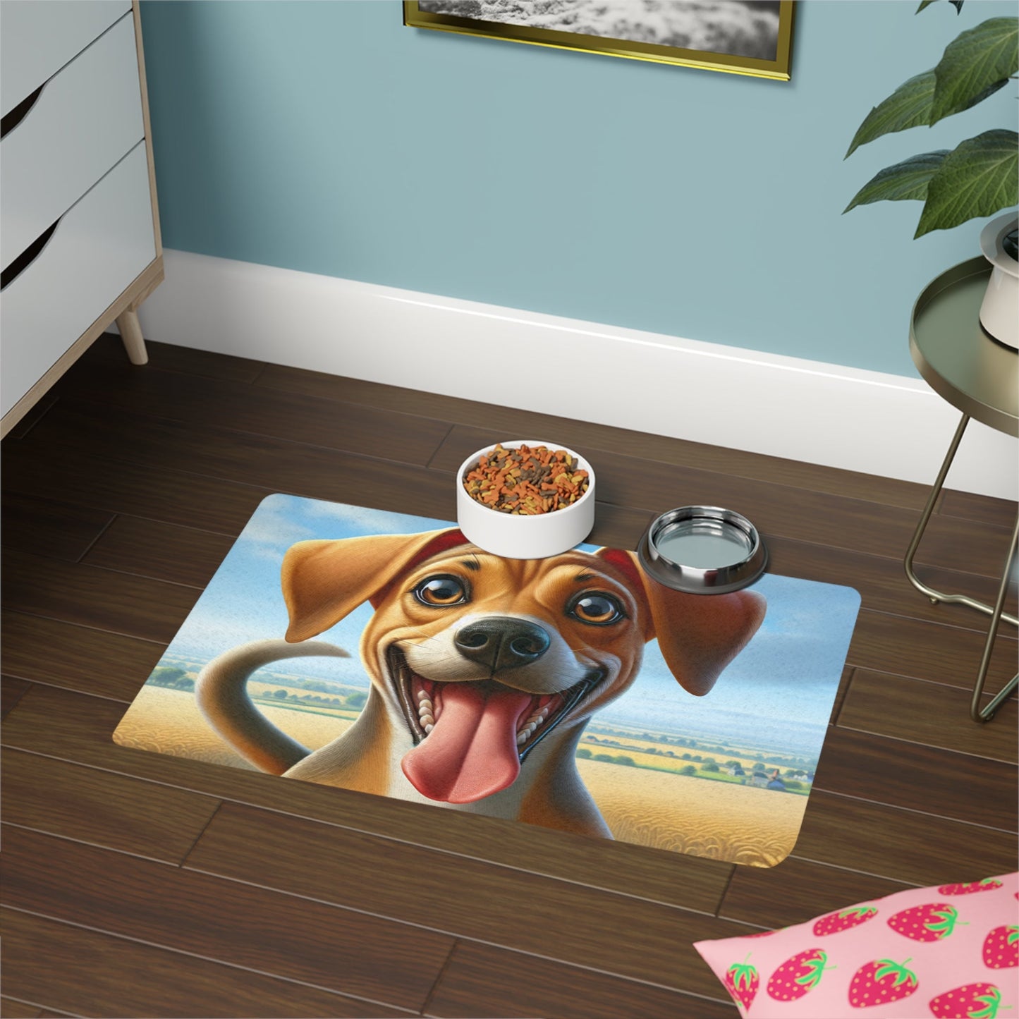 Tapis antidérapant pour animaux de compagnie – Tapis d'alimentation étanche pour chiens