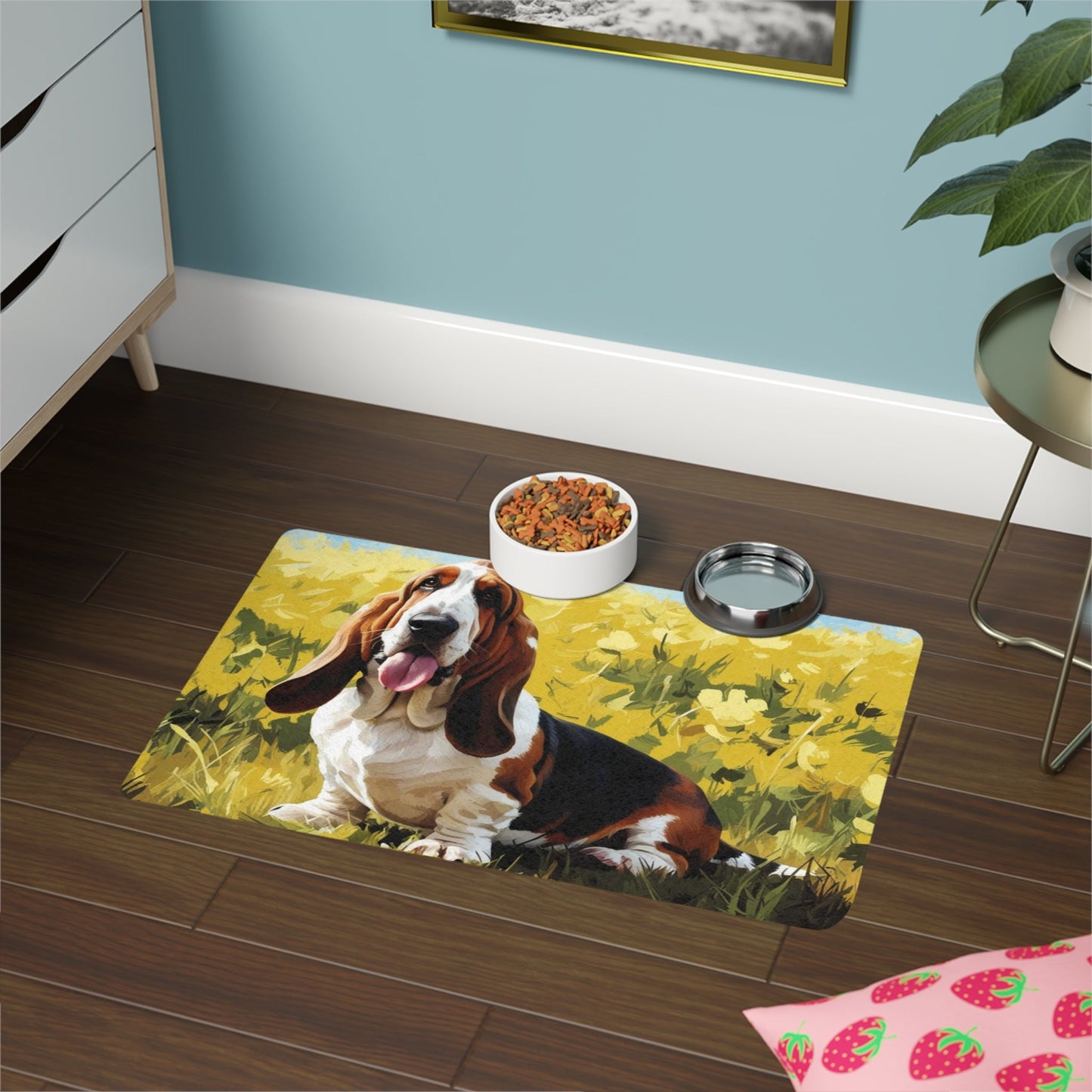 Tapis antidérapant pour animaux de compagnie – Tapis d'alimentation étanche pour chiens