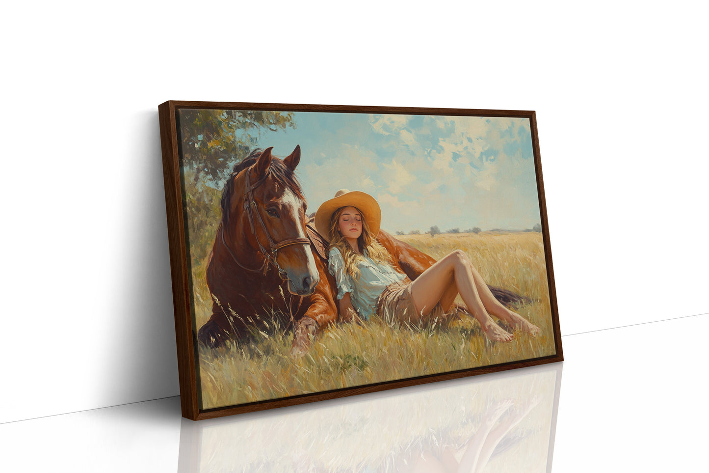 Cowgirl-Tagtraum im Sommergras