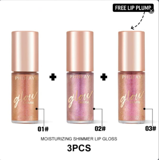PHOFAY Moisturizing Shimmer Lip Gloss