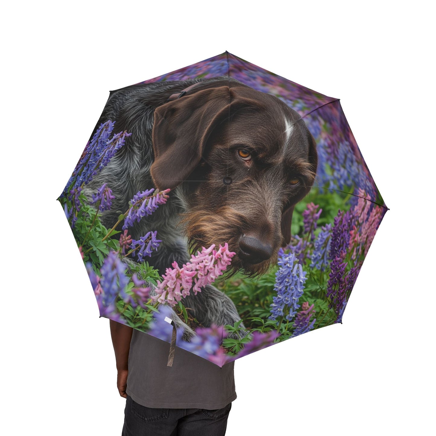 48" Semi-Automatic Umbrella – Windproof Large Travel Rain Umbrella