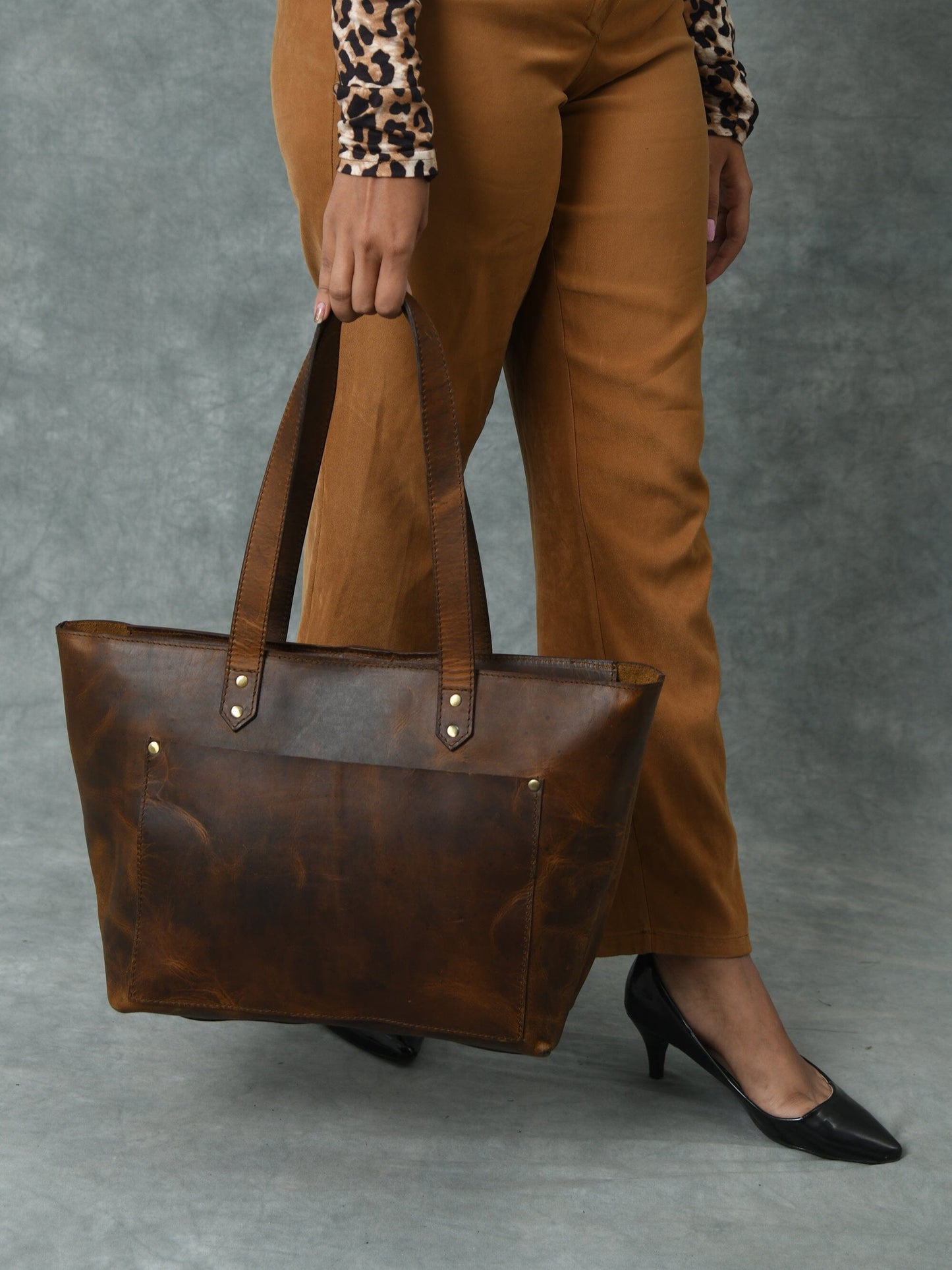 Fourre-tout de travail essentiel - Marron
