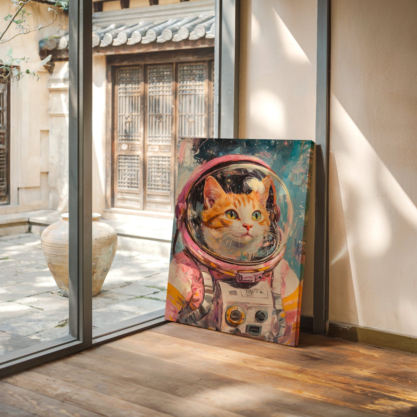 Galactic Catventure in Pink Spacesuit