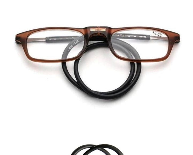 Portable Magnetic Absorption Hang Neck Reading Glasses Men Magnet Reading Glasses Women Diopter Glasses