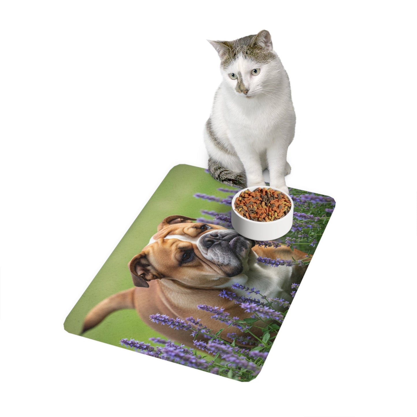 Tapis antidérapant pour animaux de compagnie – Tapis d'alimentation étanche pour chiens