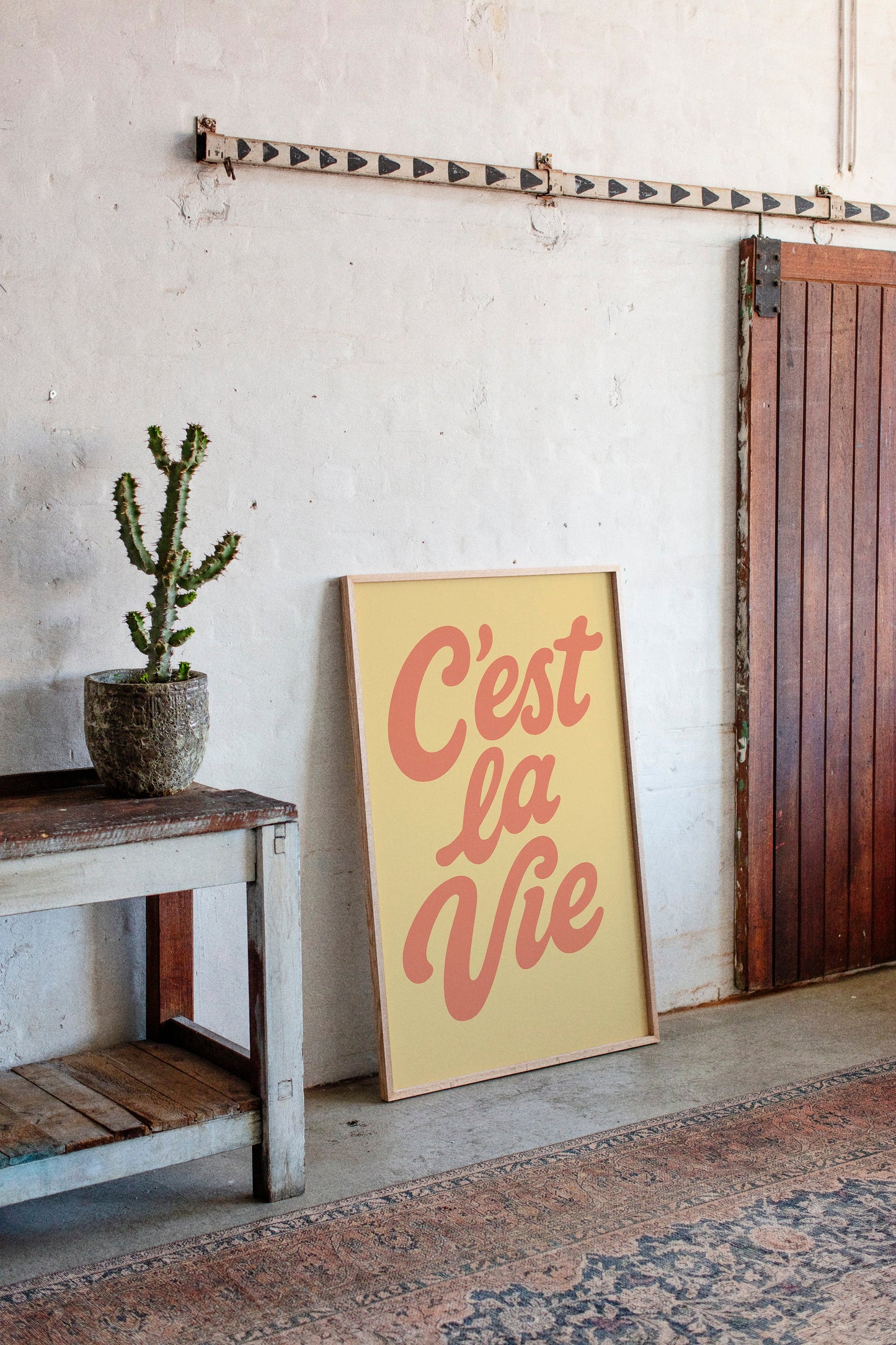 C’est La Vie Décor Mural Rétro