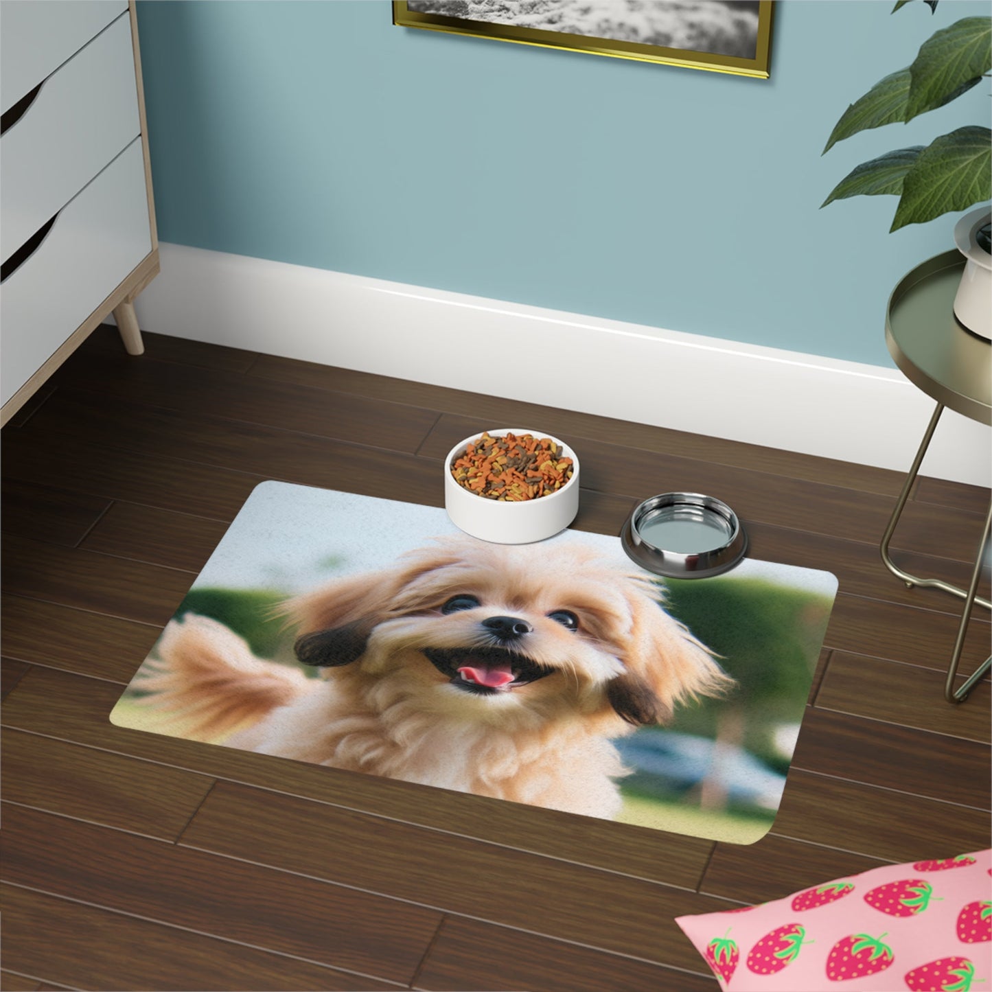 Tapis antidérapant pour animaux de compagnie – Tapis d'alimentation étanche pour chiens