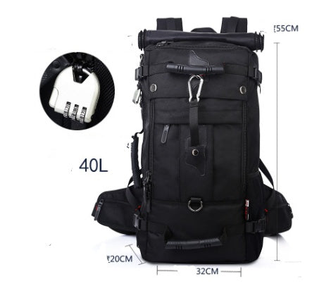 Men's Large Capacity Oxford Hiking Backpack – Multifunctional Outdoor Bag