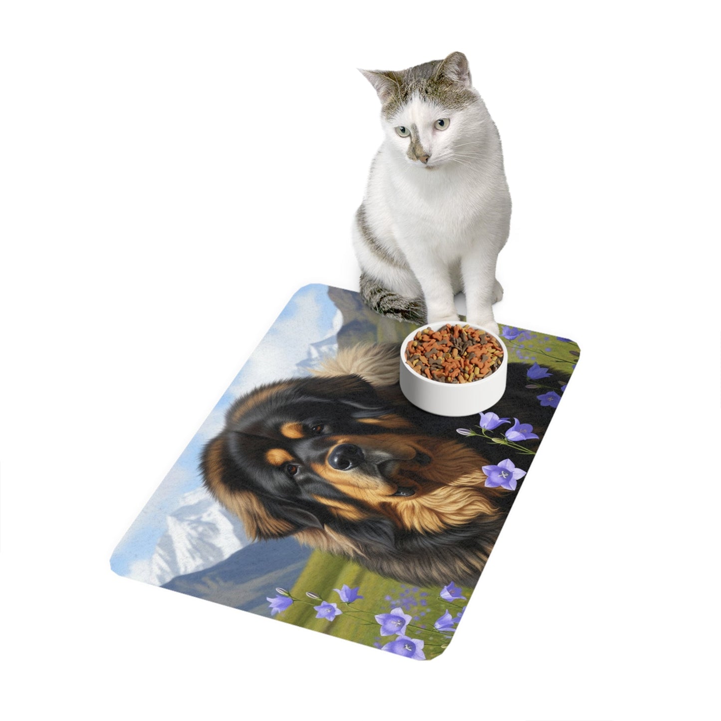 Tapis antidérapant pour animaux de compagnie – Tapis d'alimentation étanche pour chiens