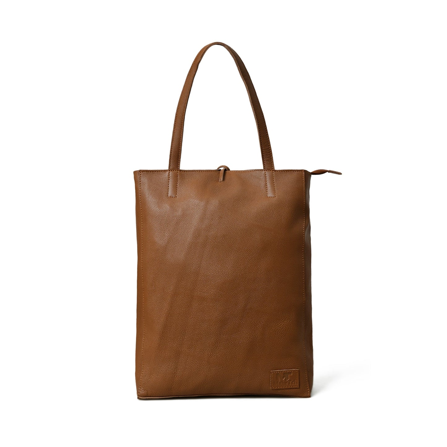 Sac cabas en cuir Café Chic pour femmes